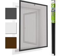 EasyLine - Zanzariera in Alluminio, 130 x 150 cm, Colore: Grigio