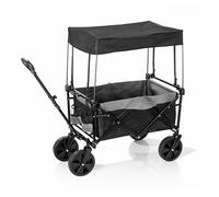 EASYmaxx Carrello | Portata fino a 80 kg | Pieghevole | Design moderno | Robusto rivestimento in nylon | Giunti girevoli a 360° sulle ruote anteriori | Con copertura [antracite nero]