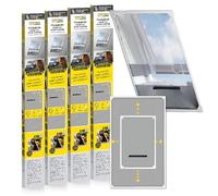 EASYmaxx Insect Protect Zanzariera telescopica per finestre con telaio e rete integrata | Protezione contro gli insetti per finestre da tetto | Senza tagliare né forare | [4 pezzi]