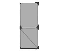 EASYmaxx Insect Protect - Zanzariera telescopica per porta del balcone, con rete integrata, protezione dagli insetti, senza tagliare, senza foratura, max. ca. 122 x 285 cm