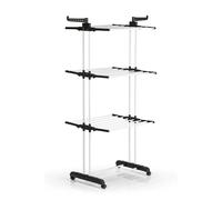 EASYmaxx Lavanderia Tower 1600 con ruote, 3 piani e 2 ante laterali per 14 st...