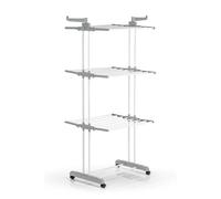 EASYmaxx Lavanderia Tower 1600 con ruote, 3 piani e 2 ante laterali per 14 st...