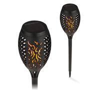 EASYmaxx LED Fackel Solari Giardino Lampade Set Di 2 Luce Illuminazione