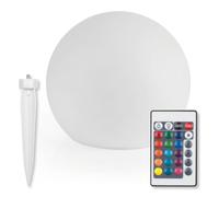 EASYmaxx Luce solare a LED con cambio di colore | Luce decorativa da giardino | Bellissimi effetti luminosi con sensore di luce diurna In & Outdoor | Resistente alle intemperie IP67, sfera 30 cm