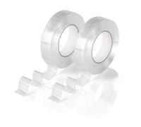 Easymaxx Nastro 2er Set Nano Gel Nastro 5m Trasparente Fronte-Retro Impermeabili
