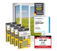 EASYmaxx Protezione Insetti Finestra Set Da 4 150x130 Zanzariere