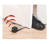 EasyMaxx Security porta arresto di allarme 3 V Confezione Doppia (Extra forte allarme 100dB), 1 pezzi, nero, 07618