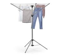 EASYmaxx Stendibiancheria pieghevole per interni ed esterni, 1 x 1,2 x 1,4 m | regolabile in altezza su 4 livelli, resistente alle intemperie e leggero 2,5 kg [alluminio]