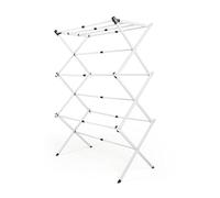 EASYmaxx Stendibiancheria telescopico 800 | Torre per la biancheria con 8 m di lunghezza asciutta - pieghevole, salvaspazio e facilmente pieghevole | Asciugatrice da pavimento in piccolo e sottile |