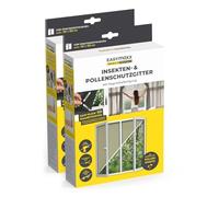 EASYmaxx Zanzariera antipolline per finestre con Magic Click | Tagliata su misura per tutte le finestre fino a 150 x 180 cm | Facile installazione con 12 magneti - senza forare o avvitare [2 Pezzi]