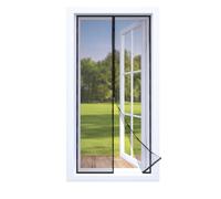 EASYmaxx Zanzariera per porta con chiusura magnetica, 100 x 210 cm, ideale per porta del balcone, della cantina e della terrazza, facile installazione con adesivo, senza fori e viti, tagliabile