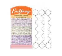 EasYoung 3 elastici per capelli da donna, nessun danno, senza grovigli, per capelli lunghi e spessi, ideali per nuotare in palestra