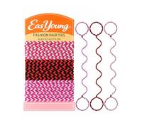 EasYoung 3 elastici per capelli da donna, nessun danno, senza grovigli, per capelli lunghi e spessi, ideali per nuotare in palestra