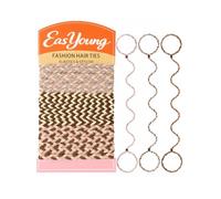 EasYoung 3 elastici per capelli da donna, nessun danno, senza grovigli, per capelli lunghi e spessi, ideali per nuotare in palestra