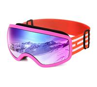 EasYoung Occhiali da sci per bambini, occhiali da snowboard con protezione UV, anti-appannamento, per ragazzi, skateboard, compatibili con casco