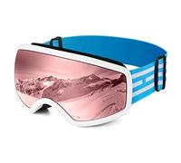 EasYoung Occhiali da sci per bambini, occhiali da snowboard con protezione UV, anti-appannamento, per ragazzi, skateboard, compatibili con casco