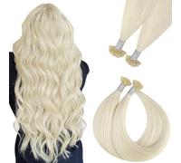 Easyouth Extension Cheratina Capelli Veri Biondi Cheratina Extensions Capelli Veri Platino Bionda U Tip Human Hair Extension Invisibile #1000 35cm 50g 50s