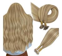 Easyouth Extensions Nanoring Capelli Umani 55cm 50Pezzi 50g Colore Bionda Chiara Highlights Bleach Bionda Remy Nano Anello Estensioni Dei Capelli #16P22