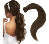 Easyouth Ponytail Capelli Veri Extension Coda Capelli Extension Veri Marrone Capelli Coda Di Cavallo Un Pezzo Estensioni Dei Capelli Pony Tail 50 cm 80g #4