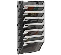 EasyPAG Portadocumenti a Parete A4 8 Compartimenti Metallo Rete Assemblabile,Portariviste a Muro,Porta Lettere da Appendere,Organizzatore Posta da Muro per Ufficio & Casa,Nero