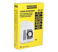 easyPART Compatibile/Ricambio per KÄRCHER 2.863-314.0 Sacchetti filtro in vello KFI357 per aspirapolvere umido e secco 4Pz
