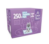 Easypets 250 pezzi - Tappetini addestramento per cuccioli di cane, igienici, impermeabili, assorbenti, antiscivolo, 58 x 58 cm