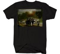 Easypitwy Moonshine Express Rum Running Prohibition Race Car T Shirt Black XL