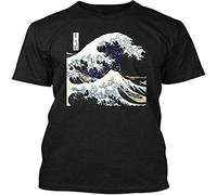 Easypitwy QvfUnique Kanagawa Japanese The Great Wave Mens T Shirt Black S