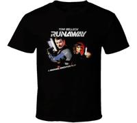 Easypitwy Runaway Tom Selleck 80's Action Movie T Shirt Black XL