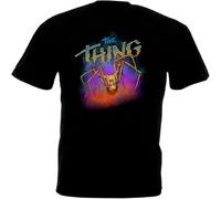Easypitwy The Thing T-Shirt Movie Poster Horror John Carpenter Men's Black XL