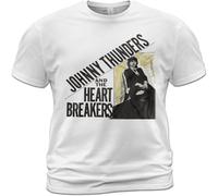 Easypitwy Unisex Cotton T Shirt Johnny Thunders And The Heartbreakers L.A.M.F. Jerry Nolan White S
