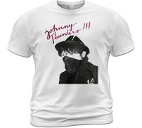 Easypitwy Unisex Cotton T Shirt Johnny Thunders York Doll The Heartbreakers L.A.M.F. White S