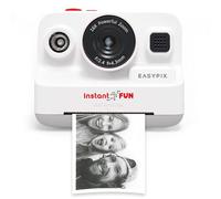 Easypix InstantFUN - Fotocamera istantanea, per adulti e bambini, stampa termica in bianco e nero, ricarica senza BPA, stampa senza inchiostro