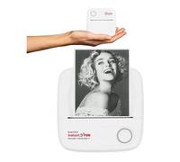 Easypix InstantFUN Pocket Printer P1 - Mini stampante portatile, stampa termica in bianco e nero, senza inchiostro, con app per smartphone, con adesivo e ricarica