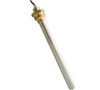 Easyricambi - Candeletta Accensione Stufa Pellet 330W, Diametro 9,5mm e Lunghezza 183mm (195mm Totali) Filettatura 3/8" Gas, Resistenza per Riscaldamento Rapido Inserto Ricambio per Modelli AMG