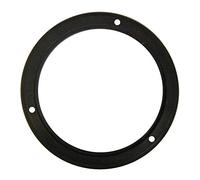 Easyricambi Guarnizione Posteriore estrattore aspiratore fumi di stufe a Pellet a 3 Fori in Gomma siliconica di Colore Nero. Diametro Interno: 125 mm Esterno: 155 mm