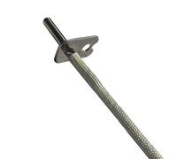 Easyricambi SONDA NTC 1K a 200°C 4x40 con Flangia e Cavo 1mt per stufe a Pellet e Varie.