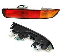 EASYSHOP24H Faro Fanale Fanalino Retronebbia Posteriore DX Per Pajero Did da 2001 a 2002 Catarifrangente Luce Destro su Paraurti con Portalampade e Lampadine