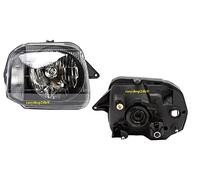 EASYSHOP24H Faro Fanale Proiettore Anteriore DX Destro Per Jimny dal 1998 al 2017 H4 Predisposto Regolazione Elettrica Gruppo Ottico Luce Fanalino Passeggero