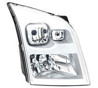 EASYSHOP24H Faro Fanale Proiettore Anteriore DX Destro Per Transit da 2006 a 2013 H4 Cromato Regolazione Elettrica Gruppo Ottico Luce Fanalino
