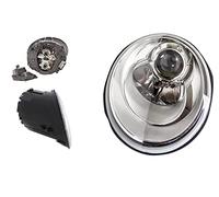 EASYSHOP24H Faro Fanale Proiettore Anteriore SX Sinistro Per New Beetle da 2005 a 2010 H7 H7 Cromato Regolazione Elettrica Completo di Motore Gruppo Ottico Luce Fanalino