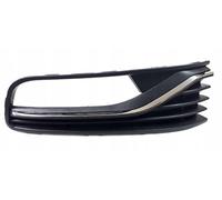 EASYSHOP24H Griglia Paraurti Anteriore Destra Per Polo 6R 6C Restyling dal 2014 a 2017 Con Cornice Cromata Mostrina Inferiore Copertura Fendinebbia Destro Lato Passeggero