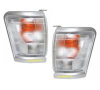 EASYSHOP24H Set 2 Fanale Fanalino Freccia Anteriore Destro Sinistro Per Hilux da 1998 a 2001 Luce di Posizione Indicatore Di Direzione Lampeggiatore Con Portalampade e Lampadine