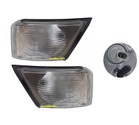 EASYSHOP24H Set 2 Fanale Fanalino Freccia Anteriore Sinistro e Destro Per Daily S2000 MK3 da 1999 a 2005 Luce Indicatore Di Direzione Lampeggiatore Bianco