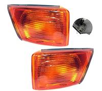EASYSHOP24H Set 2 Fanale Fanalino Freccia Anteriore Sinistro e Destro Per Daily S2000 MK3 da 1999 a 2005 Luce Indicatore Di Direzione Lampeggiatore Arancione
