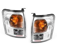 EASYSHOP24H Set 2 Fanale Fanalino Freccia Anteriore Sinistro e Destro Per Hilux da 2001 a 2005 Luce di Posizione Indicatore Di Direzione Lampeggiatore Con Portalampade e Lampadine