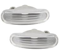 EASYSHOP24H Set 2 Fanale Fanalino Freccia Laterale Sinistro Destro Compatibile Per Panda Doblo Idea Multipla Grande Punto Stilo Musa Indicatore di Direzione Crystal Trasparente
