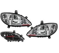 EASYSHOP24H Set 2 Faro Fanale Proiettore Anteriore DX e SX Compatibile Per Vito W639 Viano Classe V dal 2003 al 2010 H7 H7 H7 Gruppo Ottico Sinistro Destro Lato Guidatore Passeggero
