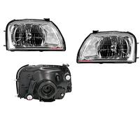 EASYSHOP24H Set 2 Faro Fanale Proiettore Anteriore Sinistro Destro Per L200 Strada e Pick Up da 1996 a 2004 Alogeno H4 Gruppo Ottico Luce Fanalino Regolazione Manuale