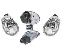 EASYSHOP24H Set 2 Faro Fanale Proiettore Anteriore Sinistro e Destro Per New Beetle da 1998 a 2004 H1 H1 Cromato Predisposto Regolazione Elettrica Gruppo Ottico Luce Fanalino